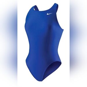 NWT Nike Swim Girls‎ Essential Racerback One Piece Swimsuit Royal Blue Size 22 6